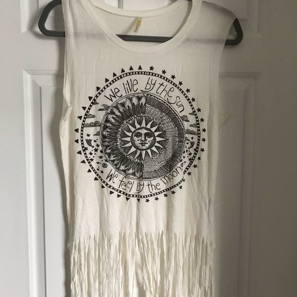 Boho fringe top